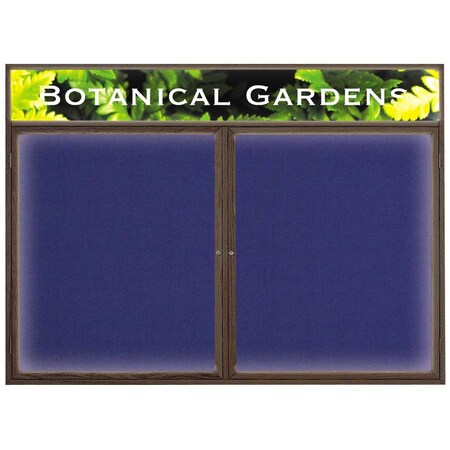 United Visual Products Open Faced Traditional Rounded Corkboard UV641ARC-BLACK-DRKSPR